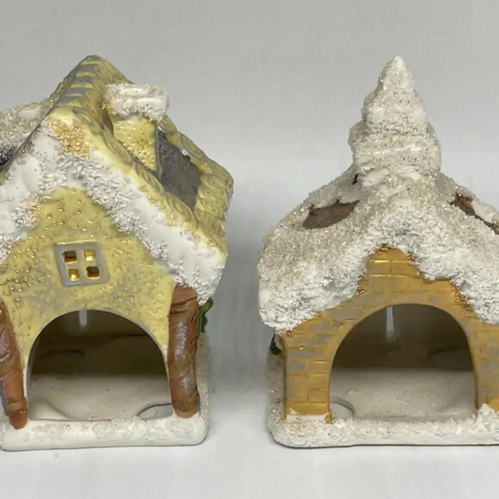 Christmas Village House and Church 4